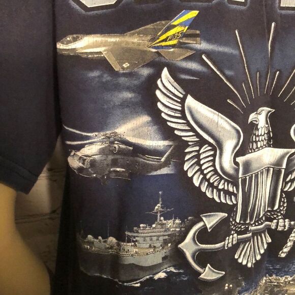 US Navy Honor Courage Commitment Tee Shirt S - Picture 5 of 10